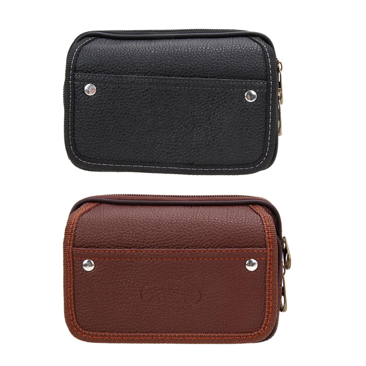 Genuine Leather Fanny Pack Men/'s Loop Skin Case Purse Belt Cell Phone Waist Bag