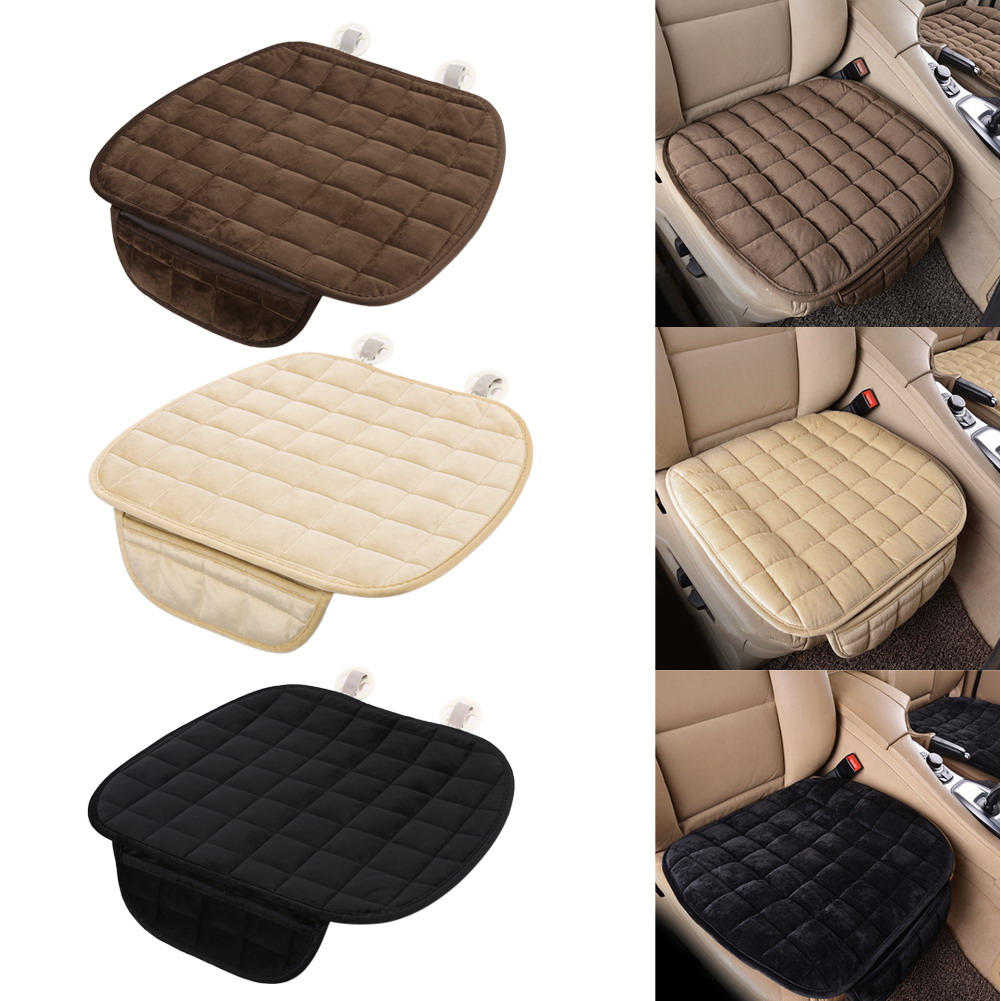 Details About Auto Car Warm Sponge Plush No Slip Seat Cover Pad Lattice Soft Cushion Mat