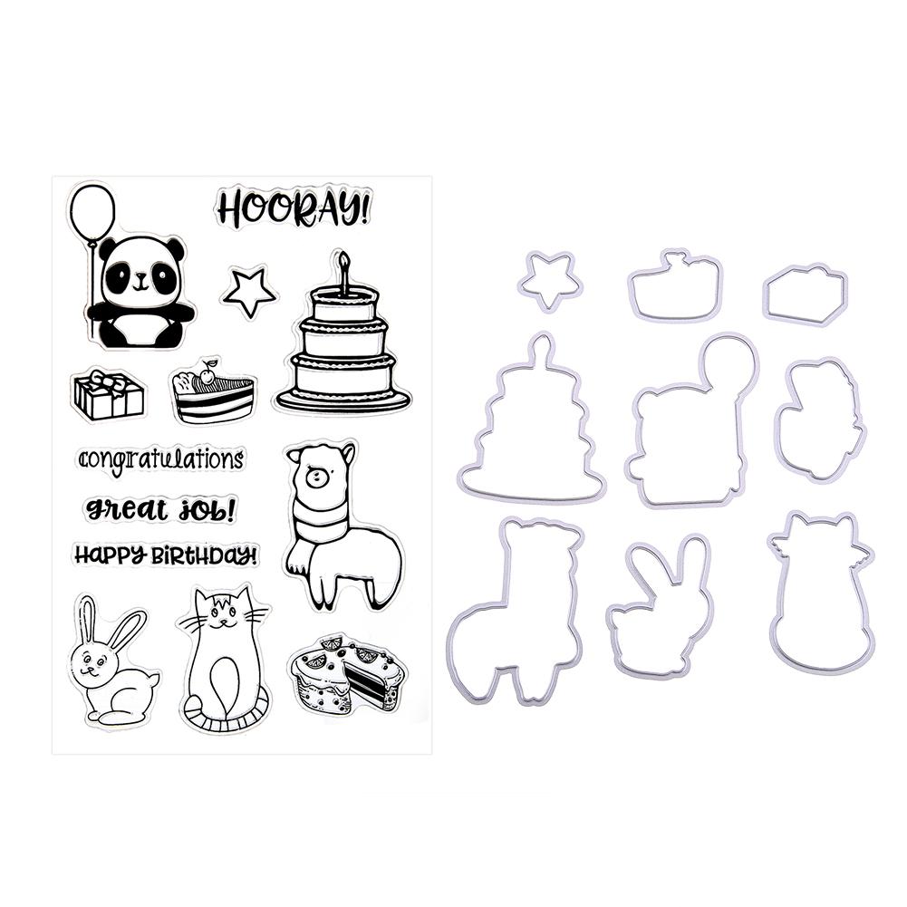 DIY Metal Cutting Die Stencils Clear Stamps For Scrapbooking Home Window Frame