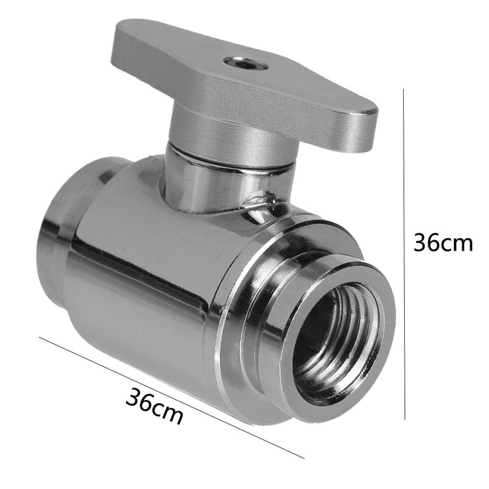 G1//4 Inner Teeth Tube Connector PC Water Cooling Ball Valve Waterway Control