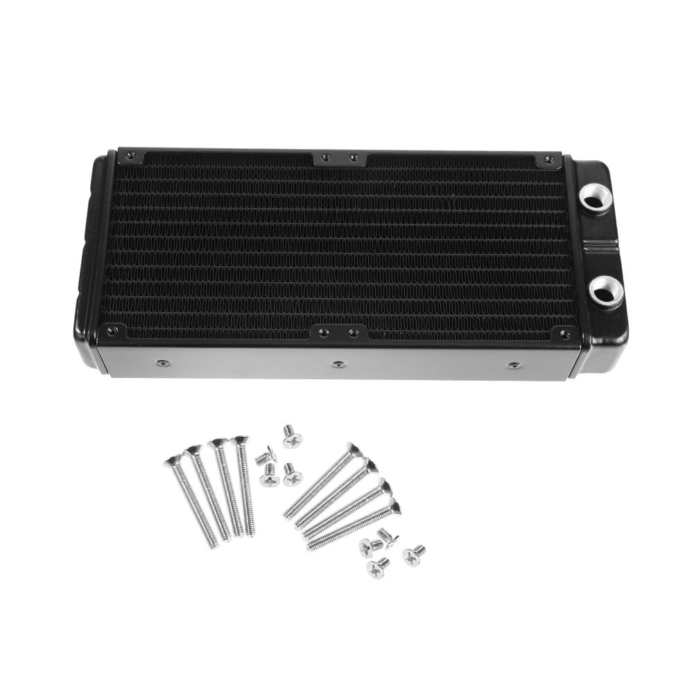PC Radiator Water Cooling Row for CPU Heatsink 120mm 18 Pipe G1//4/" Straight